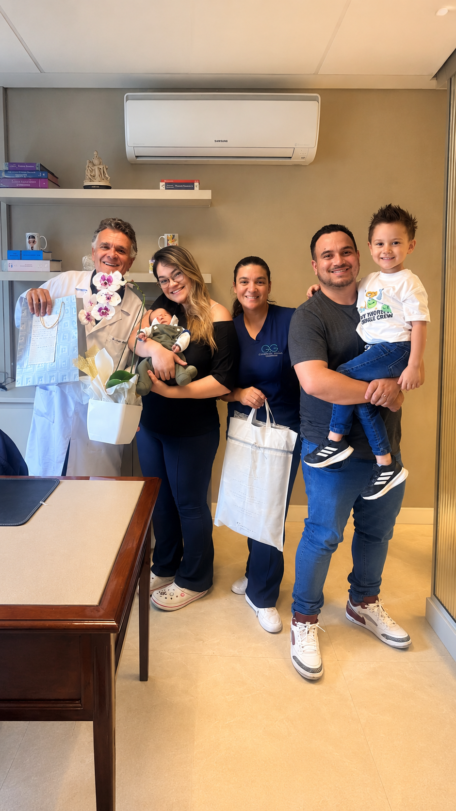 Agradecimento das famílias ao Dr. Sergio